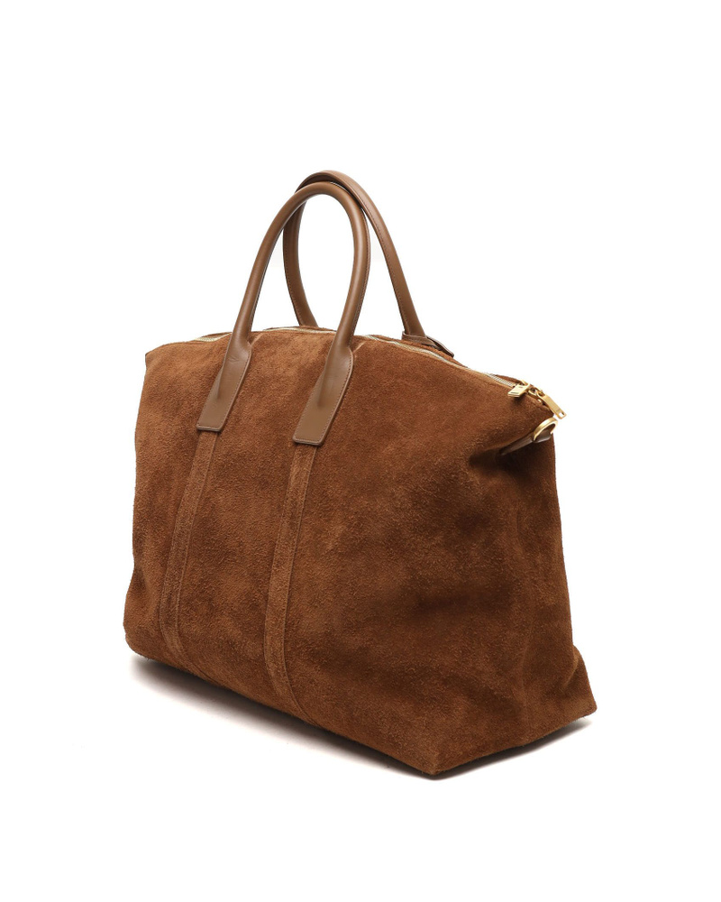 Saint Laurent Suede Bowling Bag