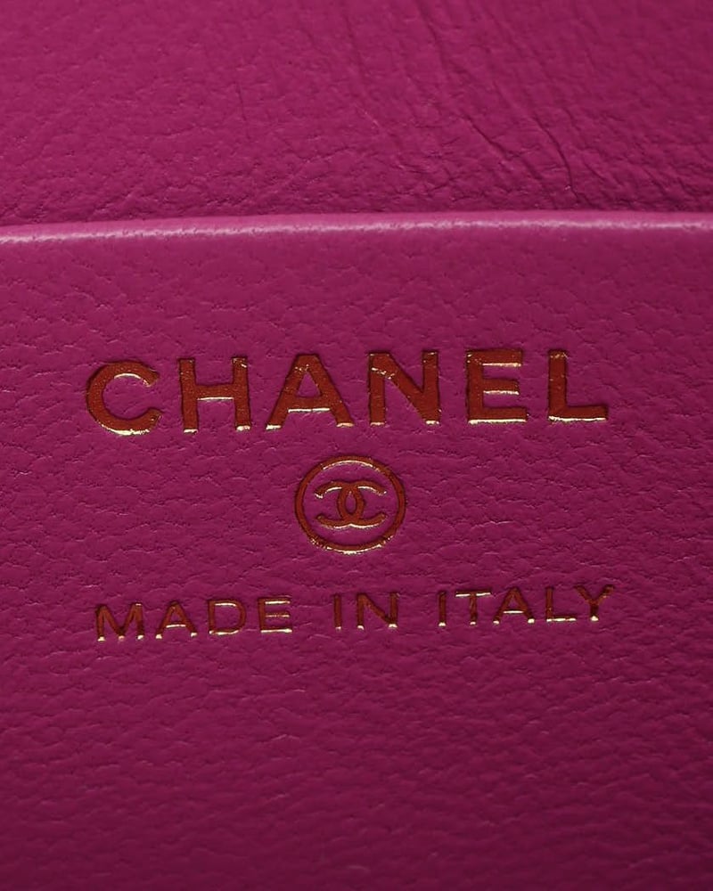 Chanel Mini Houndstooth Tweed Chain Pouch Bag