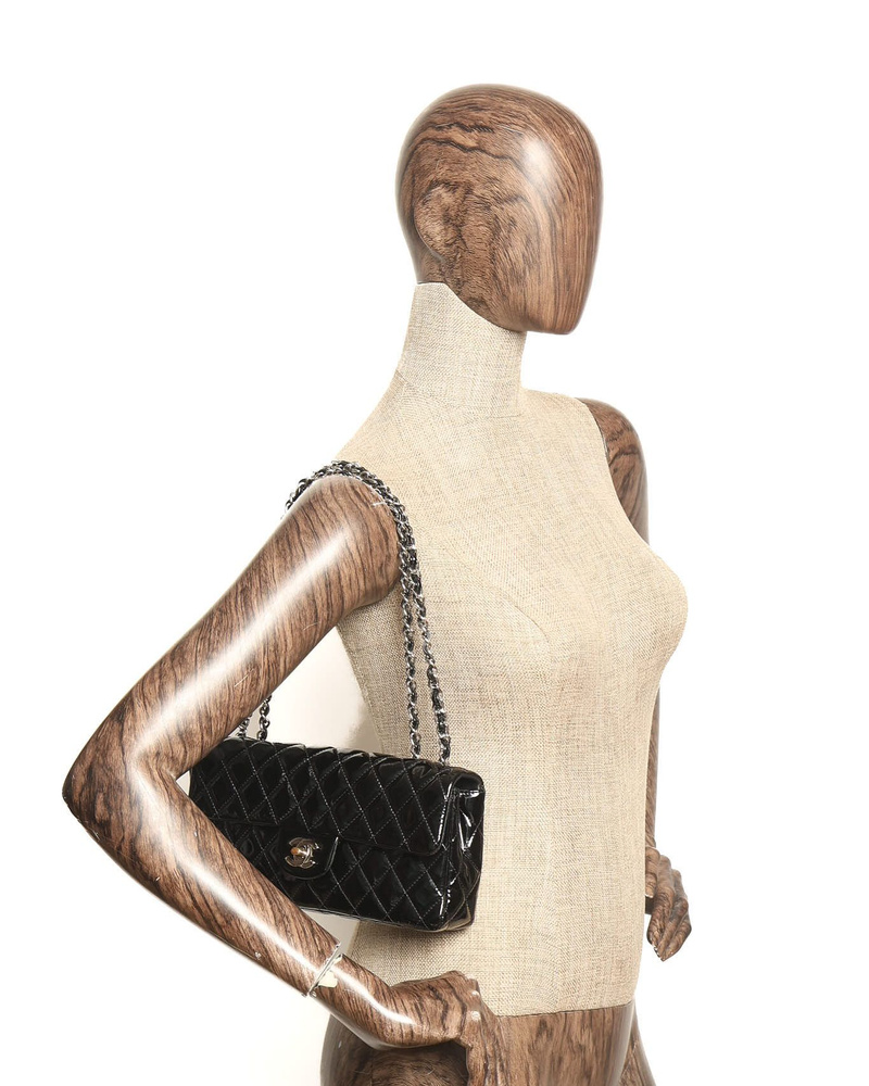 Chanel CC East West Patent Flap Bag