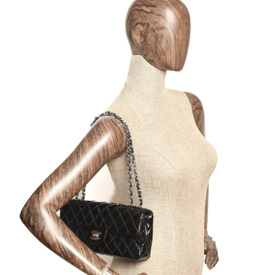 Chanel CC East West Patent Flap Bag