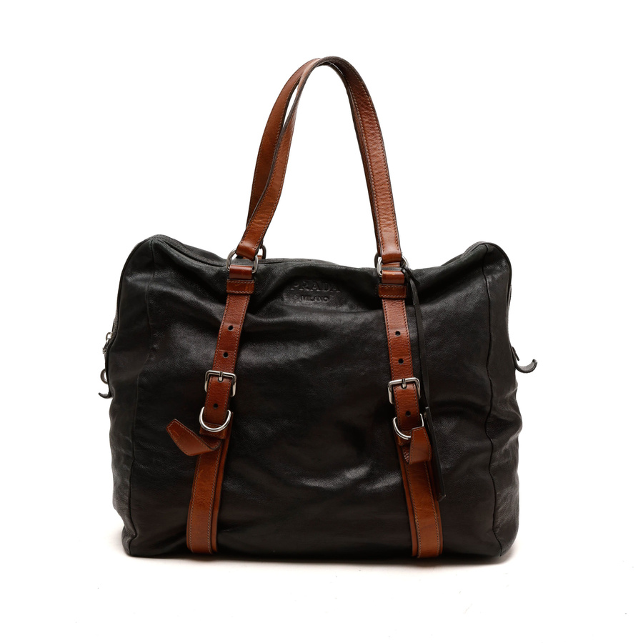 Prada Glace Calf Folding Tote Bag