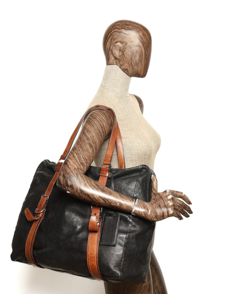 Prada Glace Calf Folding Tote Bag