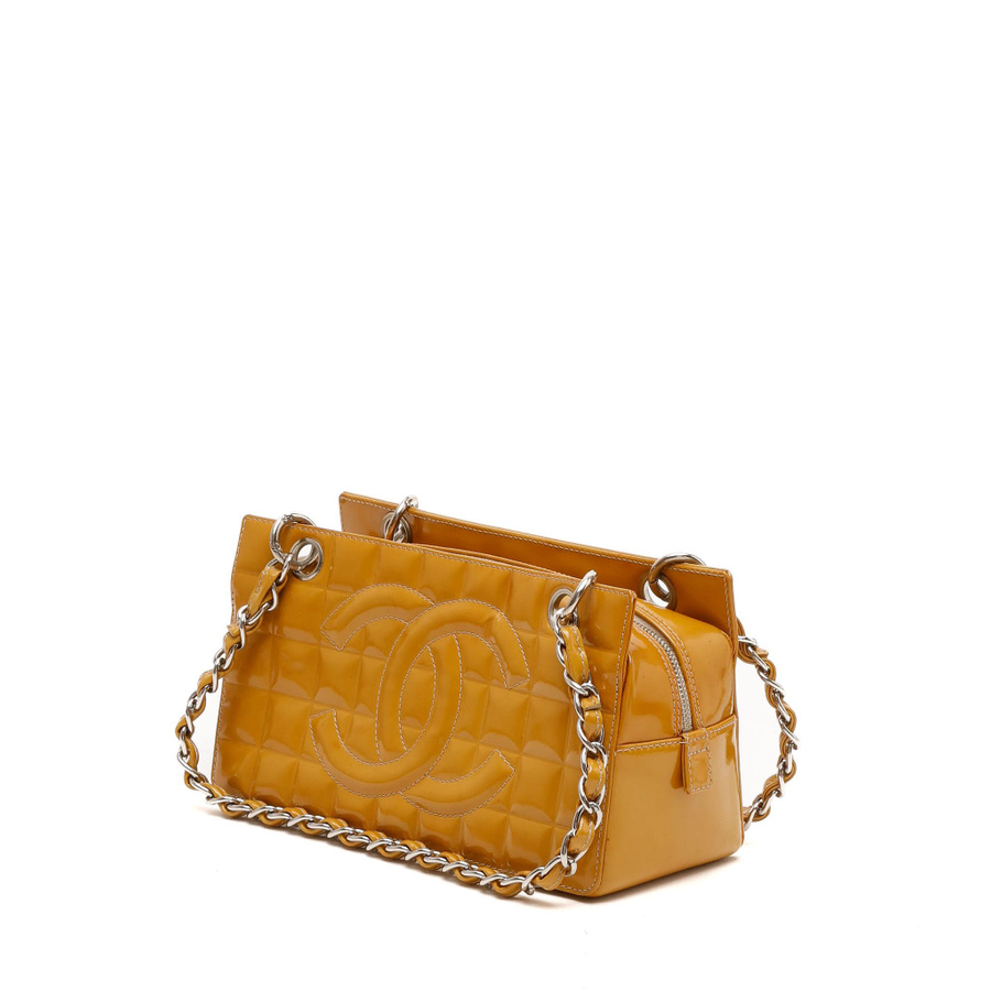 Chanel CC Chocolate Bar Patent Bag
