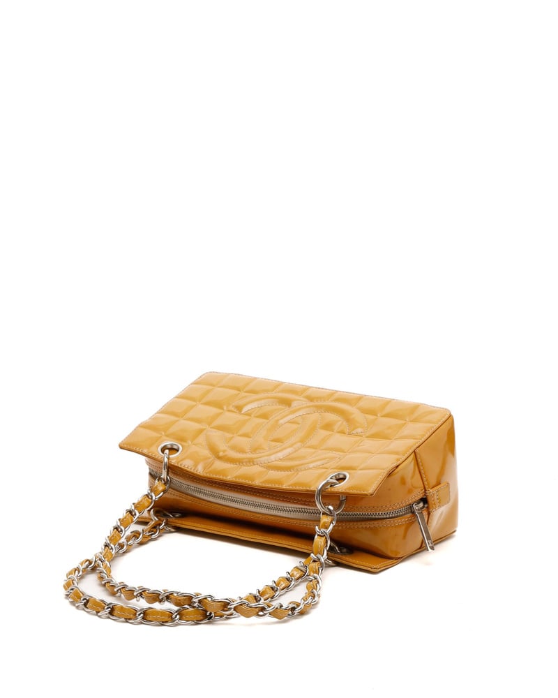 Chanel CC Chocolate Bar Patent Bag