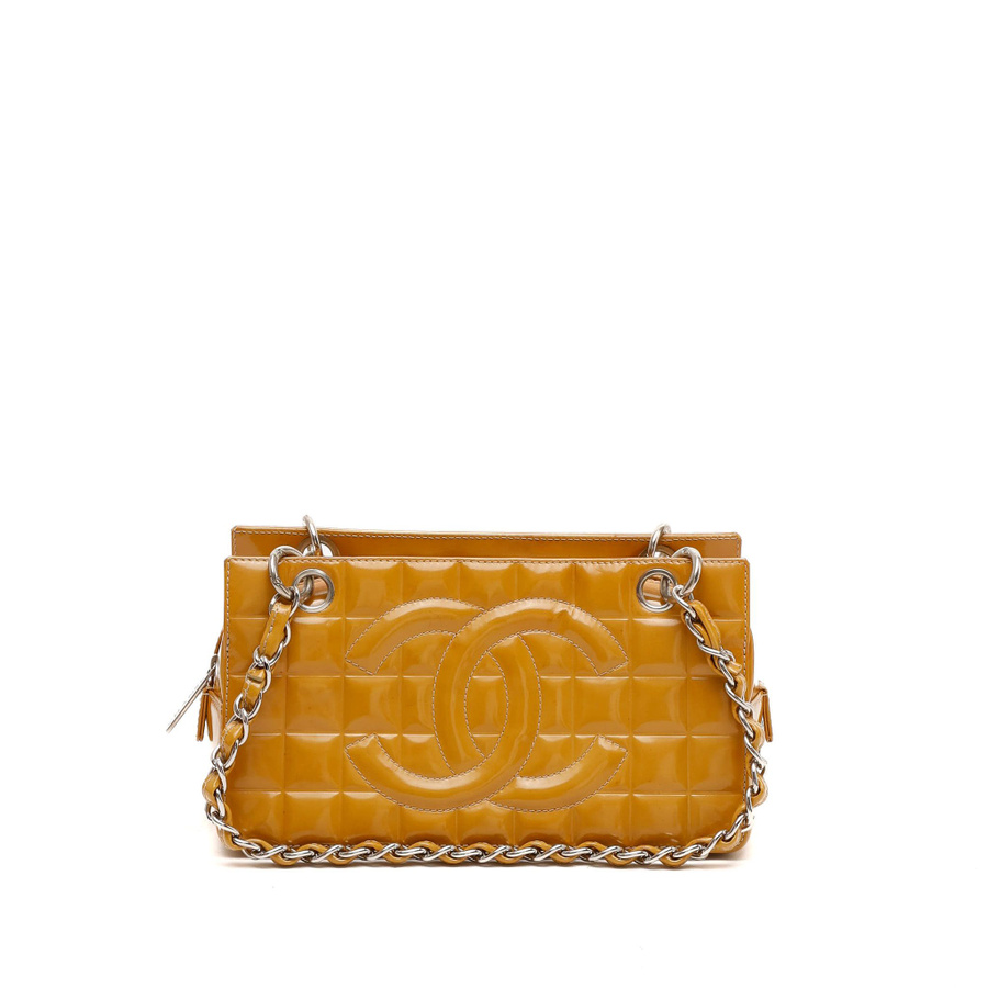 Chanel CC Chocolate Bar Patent Bag