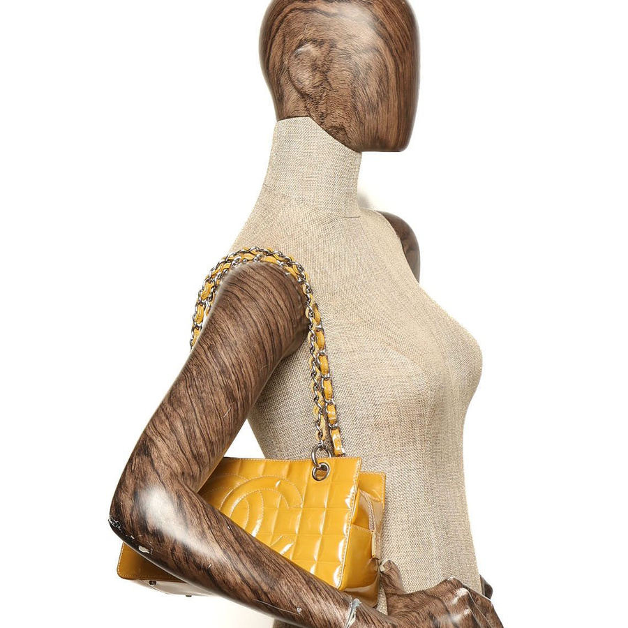 Chanel CC Chocolate Bar Patent Bag