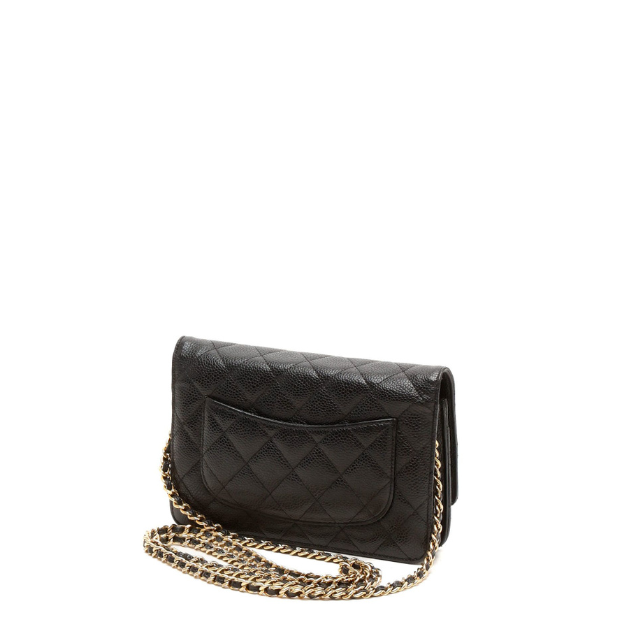Chanel Caviar Wallet On Chain Bag