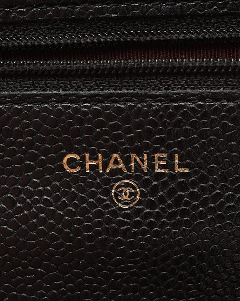 Chanel Caviar Wallet On Chain Bag