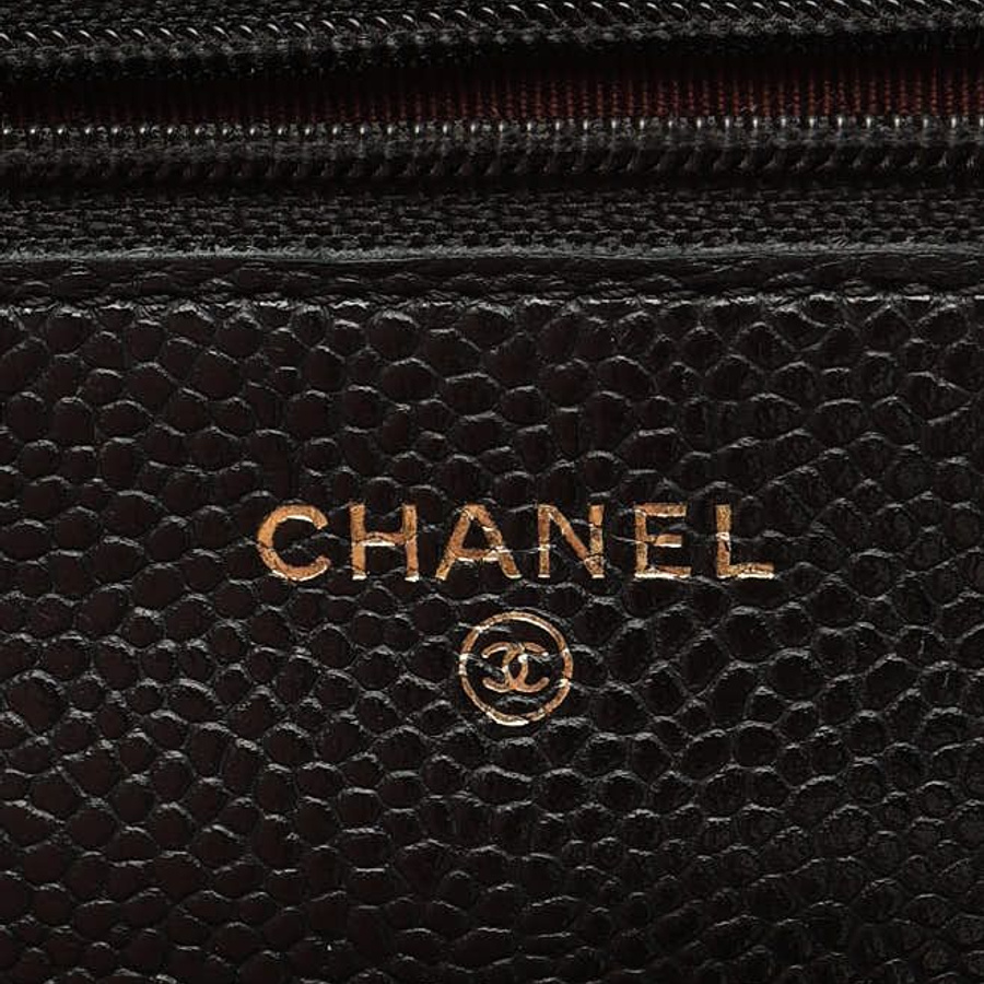 Chanel Caviar Wallet On Chain Bag