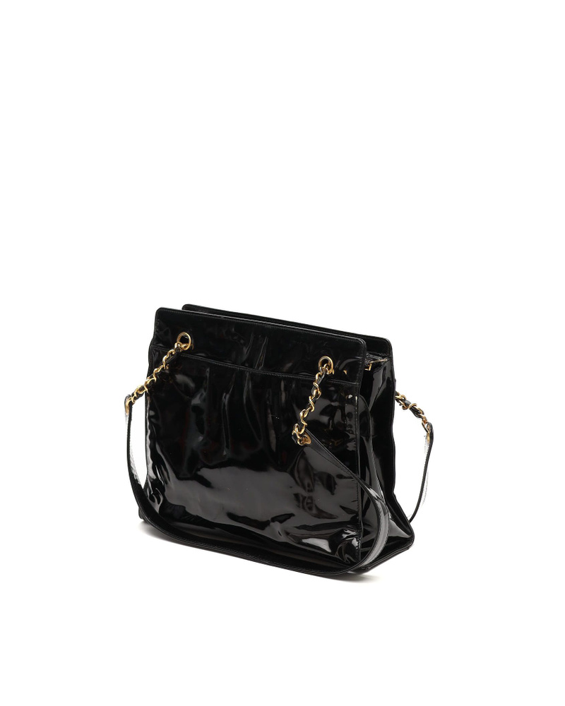 Chanel CC Patent Tote Bag