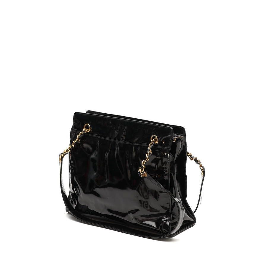 Chanel CC Patent Tote Bag