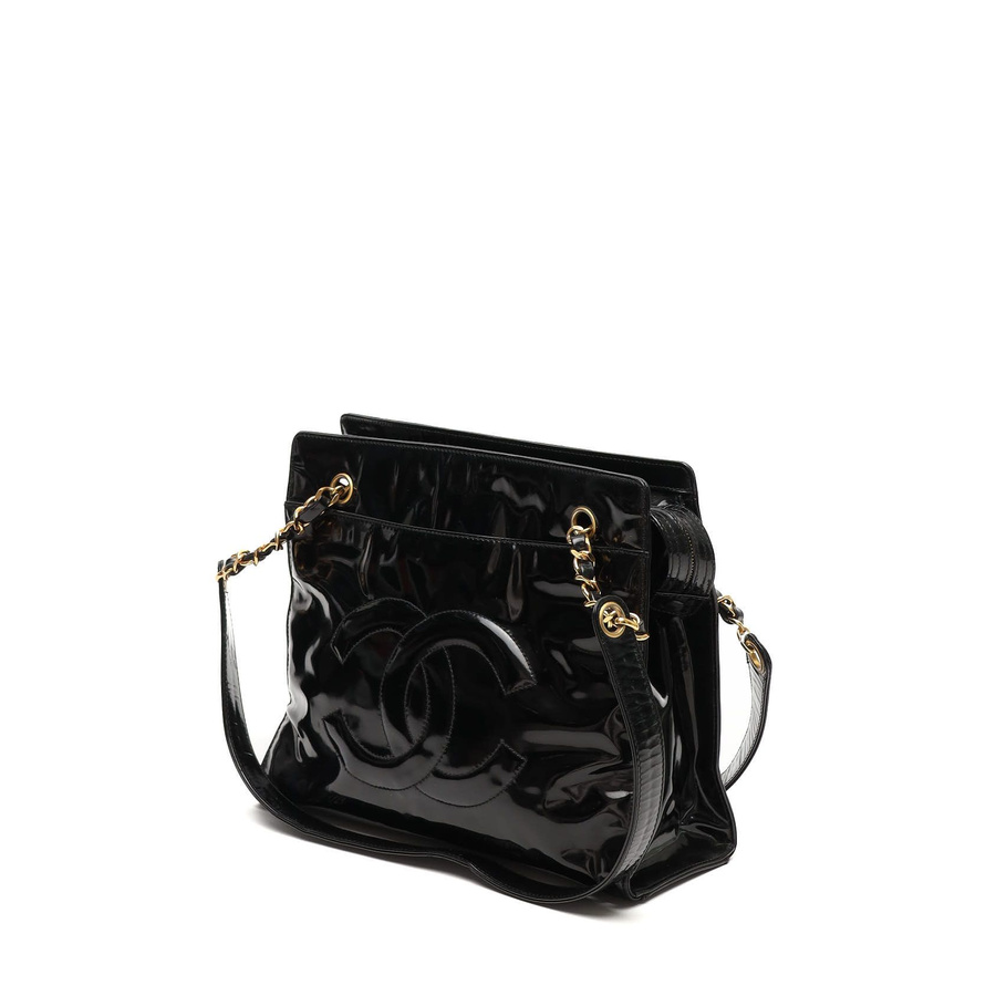 Chanel CC Patent Tote Bag