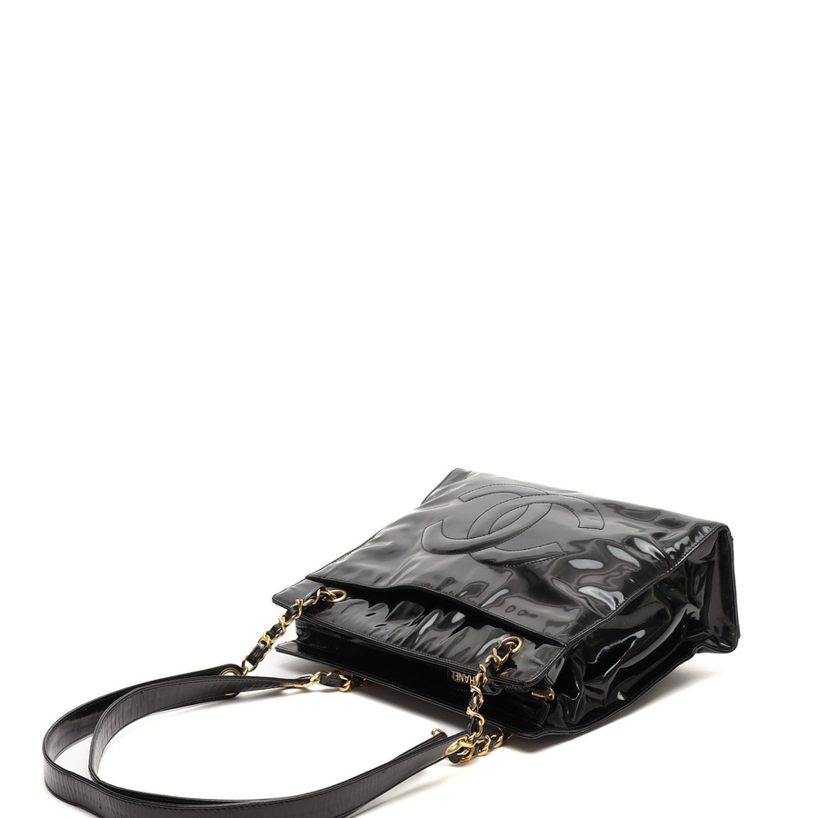 Chanel CC Patent Tote Bag