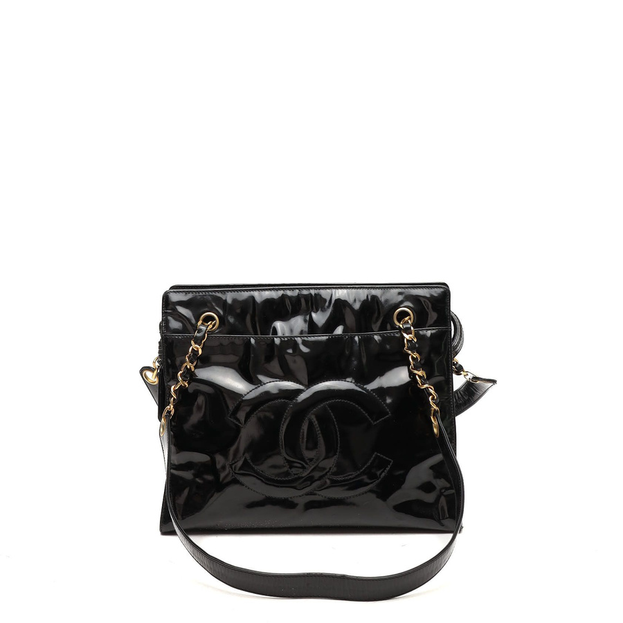 Chanel CC Patent Tote Bag