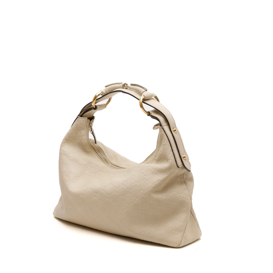 Gucci Guccissima Horsebit Hobo Bag
