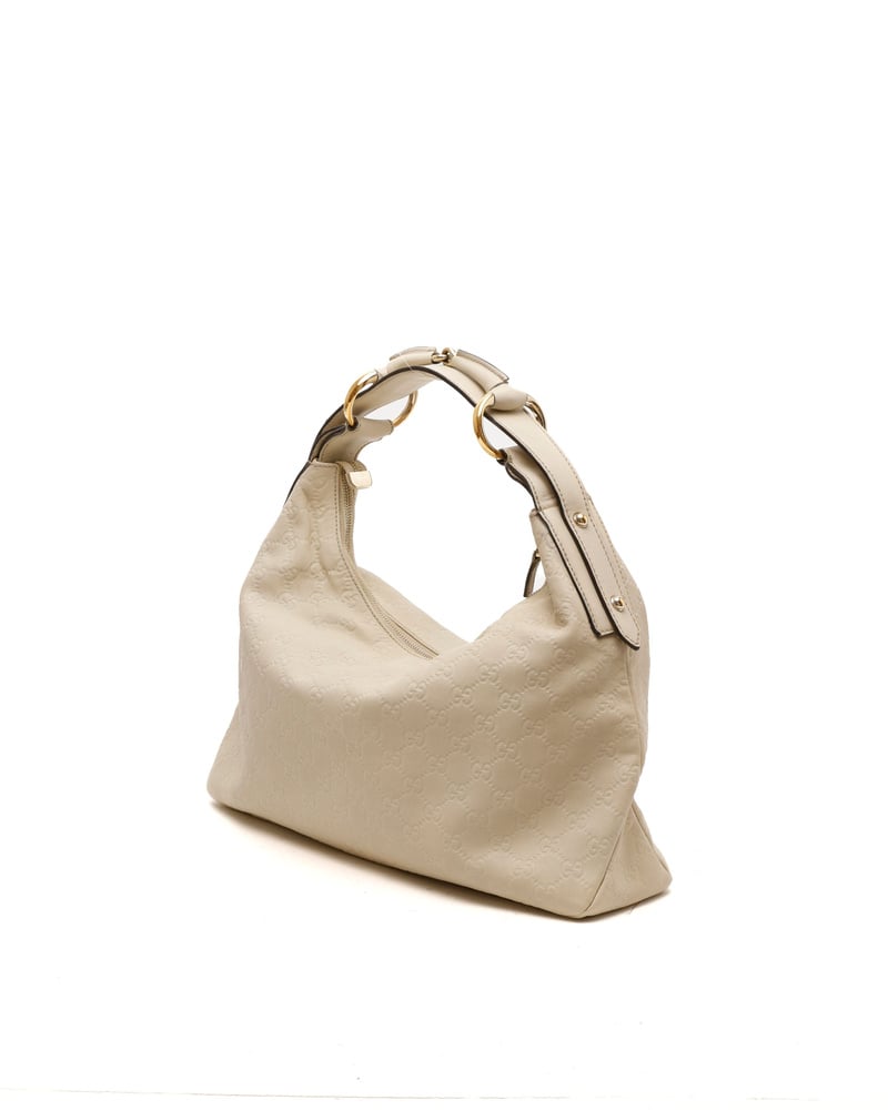 Gucci Guccissima Horsebit Hobo Bag
