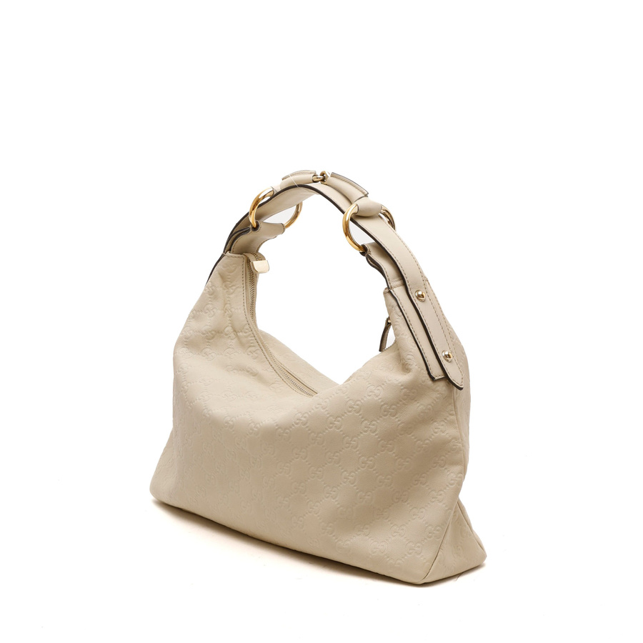 Gucci Guccissima Horsebit Hobo Bag