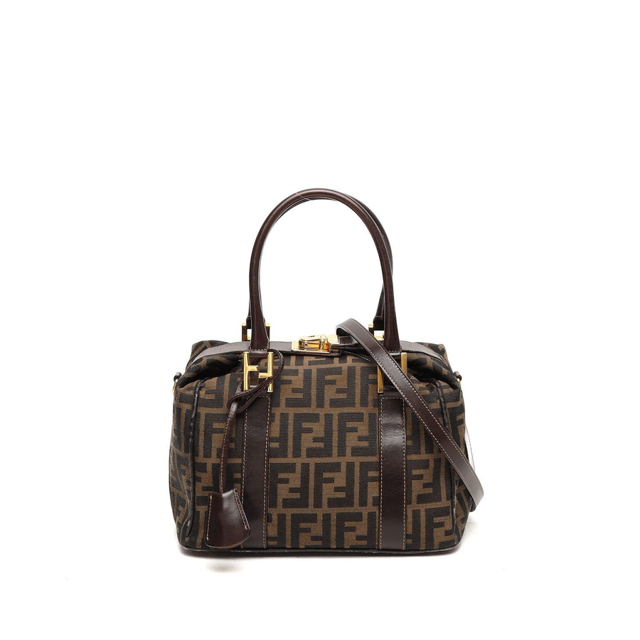 Fendi Zucca Boston Bag