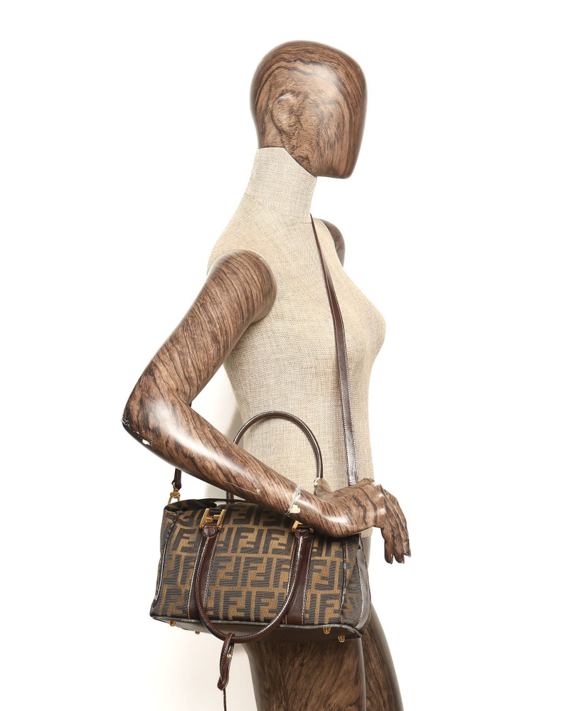 Fendi Zucca Boston Bag