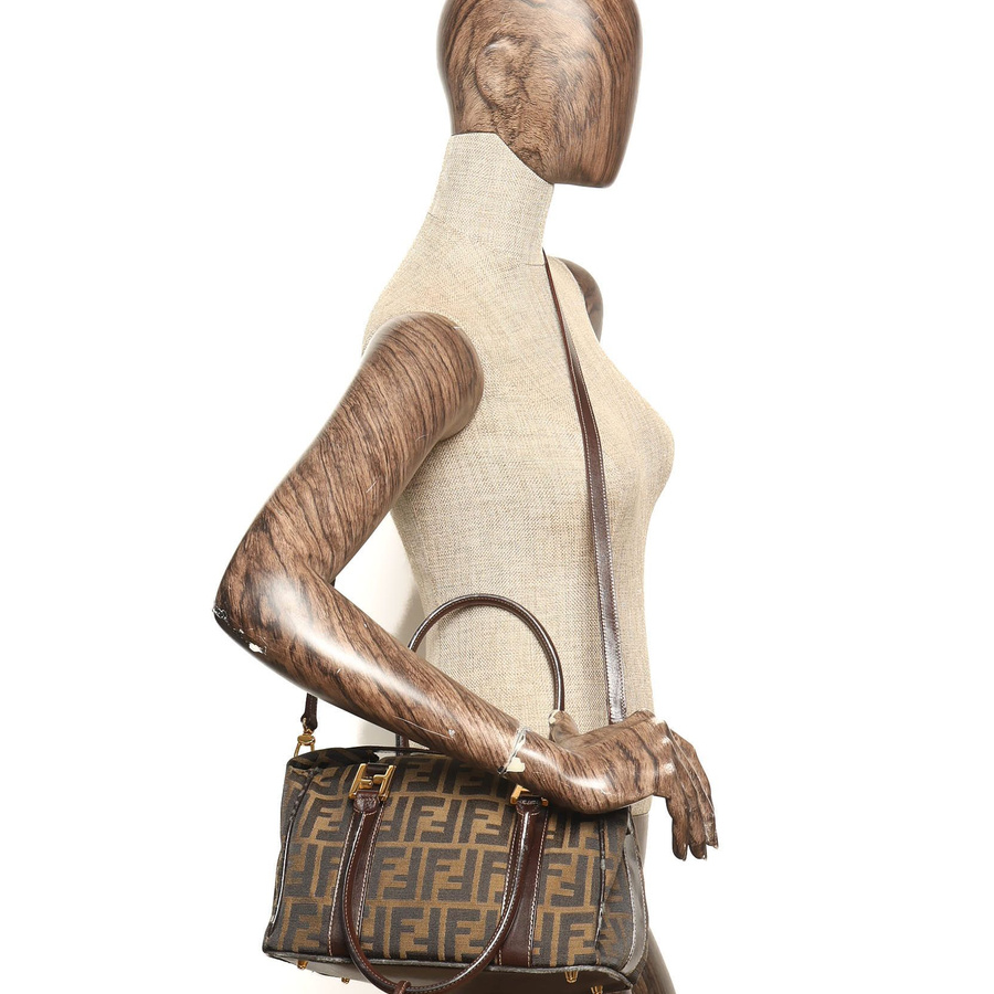 Fendi Zucca Boston Bag