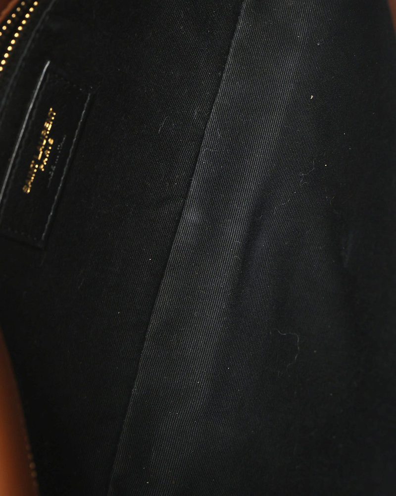 Saint Laurent Crocodile Embossed Suede Kate Shoulder Bag