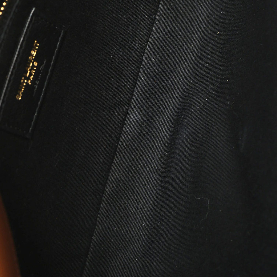 Saint Laurent Crocodile Embossed Suede Kate Shoulder Bag