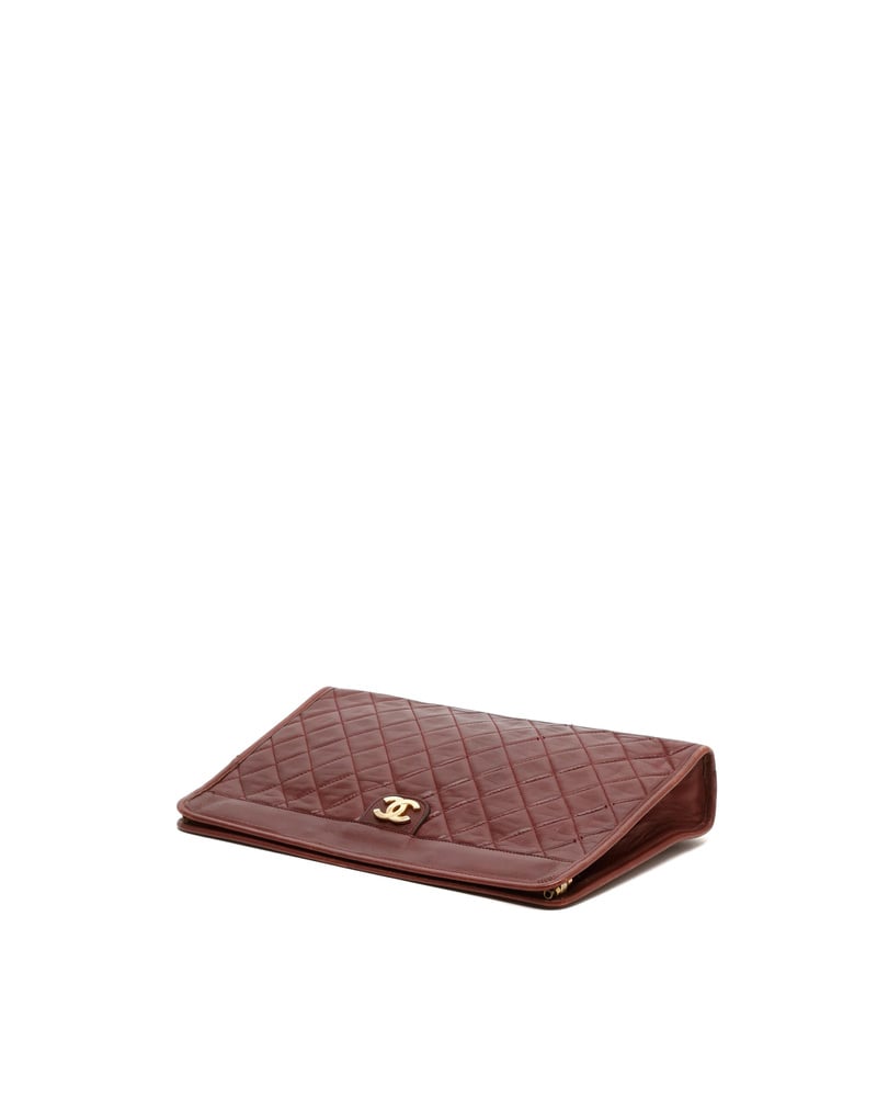 Chanel CC Quilted Clutch Bag