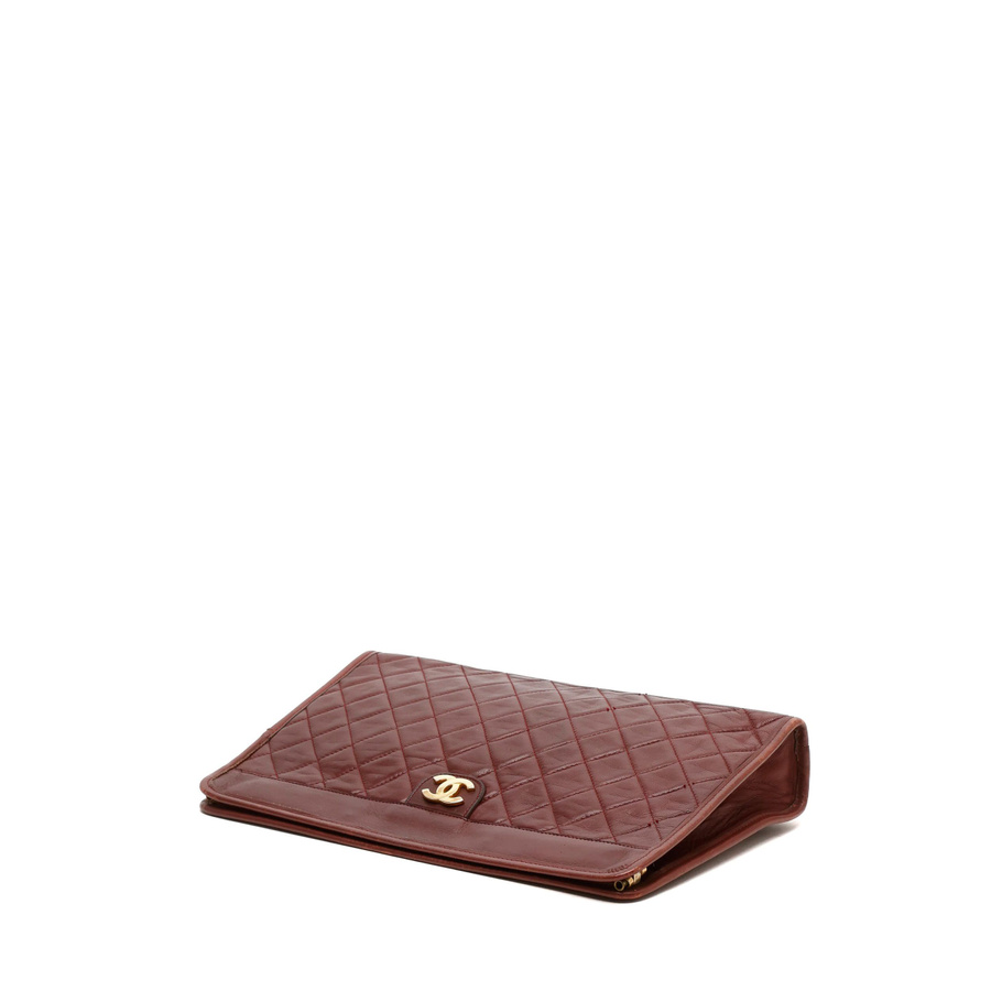 Chanel CC Quilted Clutch Bag