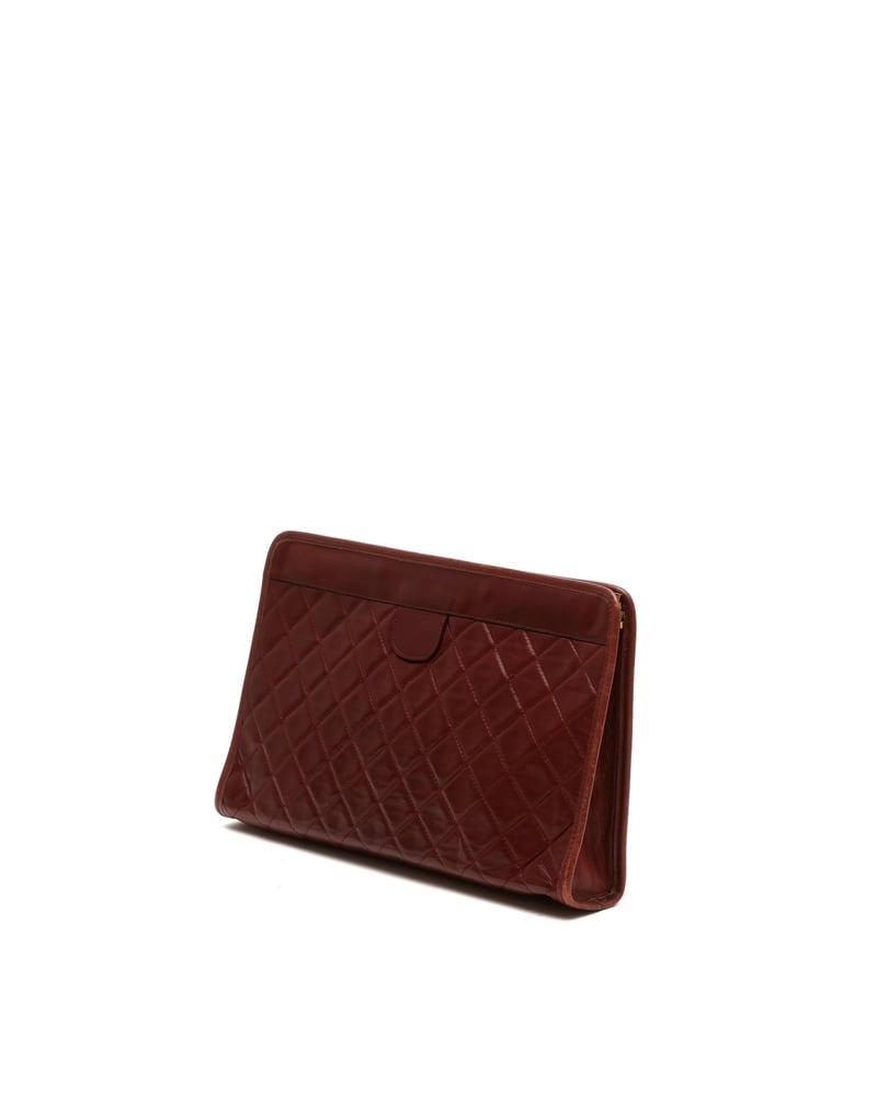 Chanel CC Quilted Clutch Bag