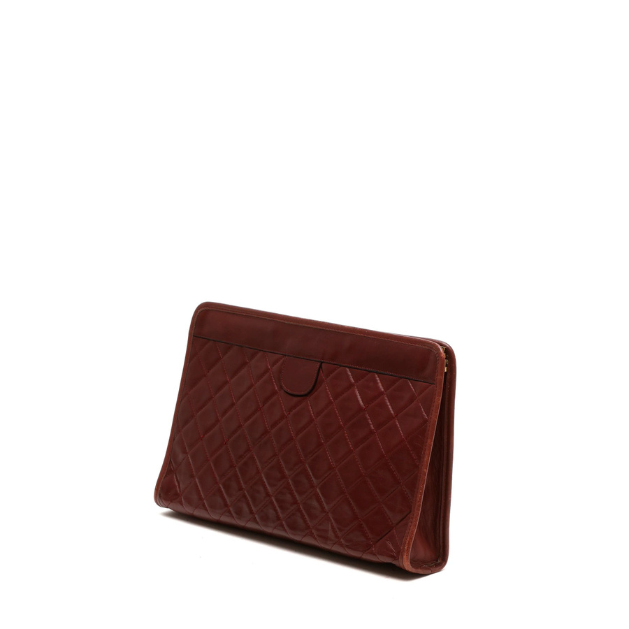 Chanel CC Quilted Clutch Bag