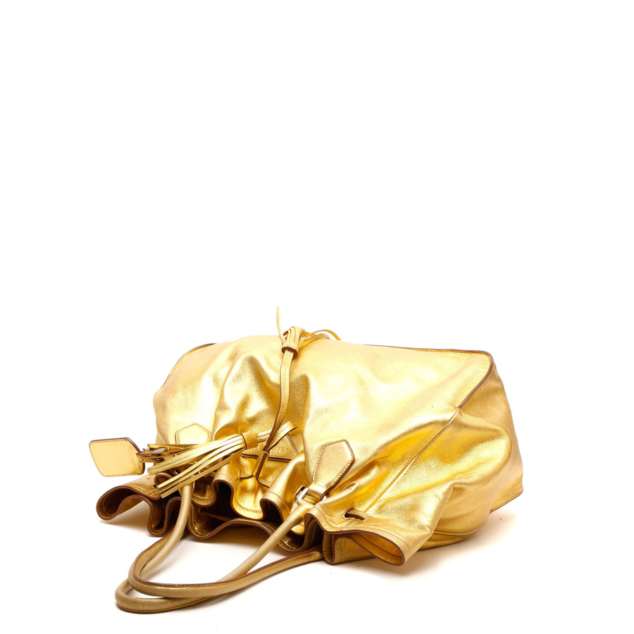 Prada Drawstring Nappa Tassel Tote Bag