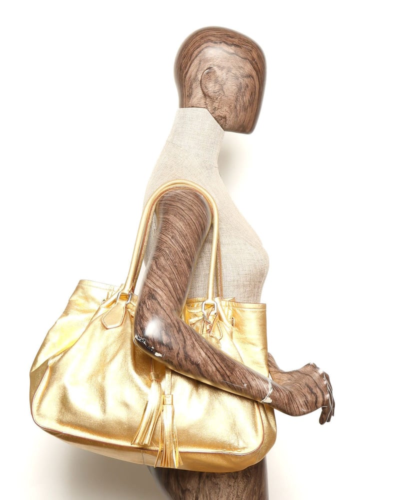 Prada Drawstring Nappa Tassel Tote Bag