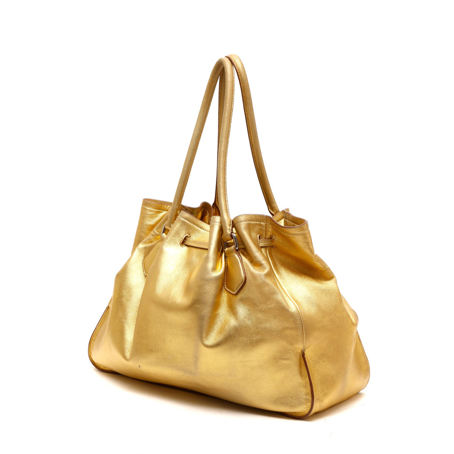 Prada Drawstring Nappa Tassel Tote Bag