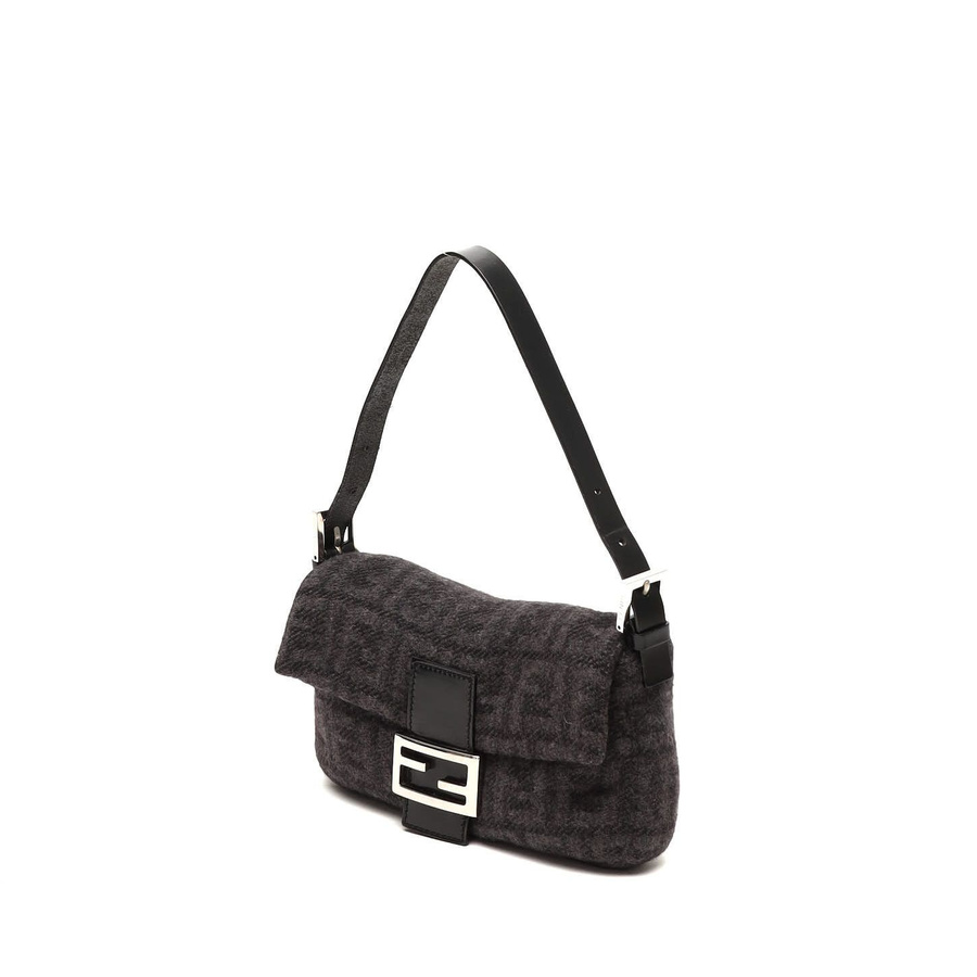 Fendi Zucca Baguette Wool Bag