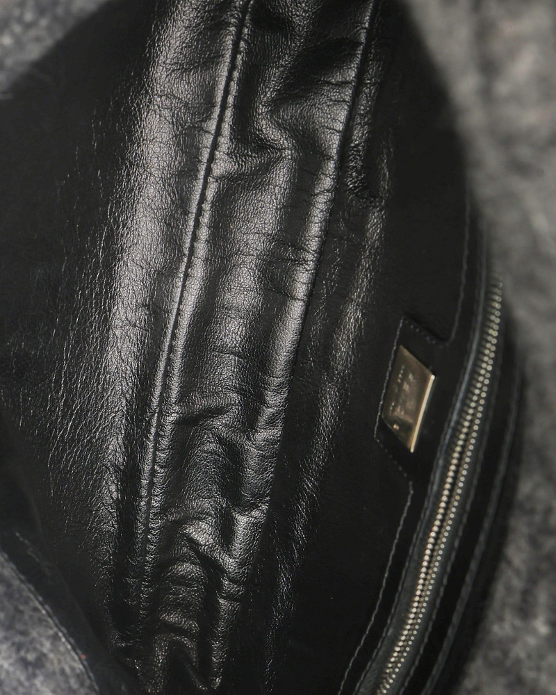 Fendi Zucca Baguette Wool Bag