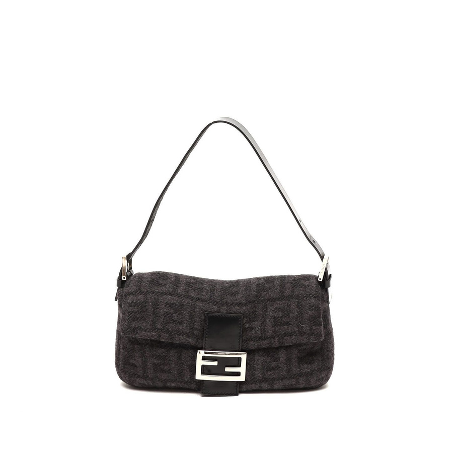 Fendi Zucca Baguette Wool Bag
