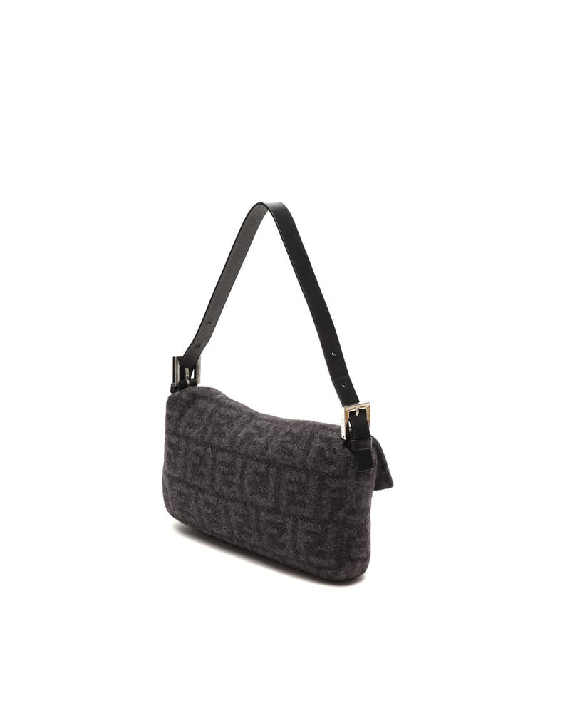 Fendi Zucca Baguette Wool Bag
