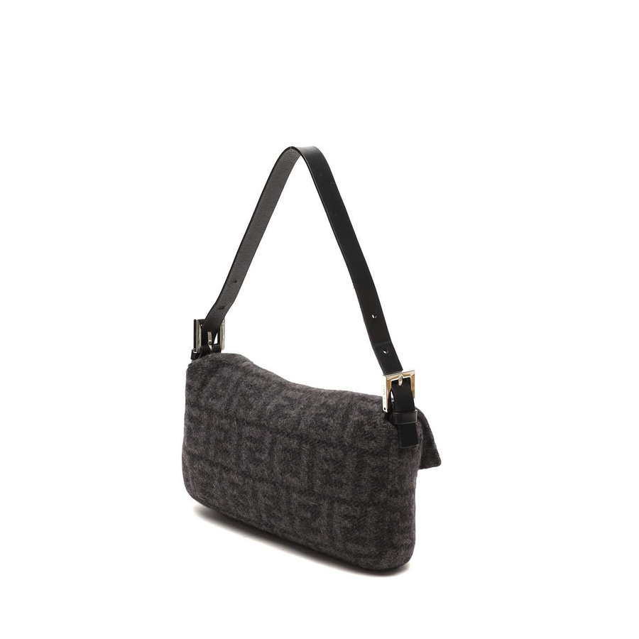 Fendi Zucca Baguette Wool Bag