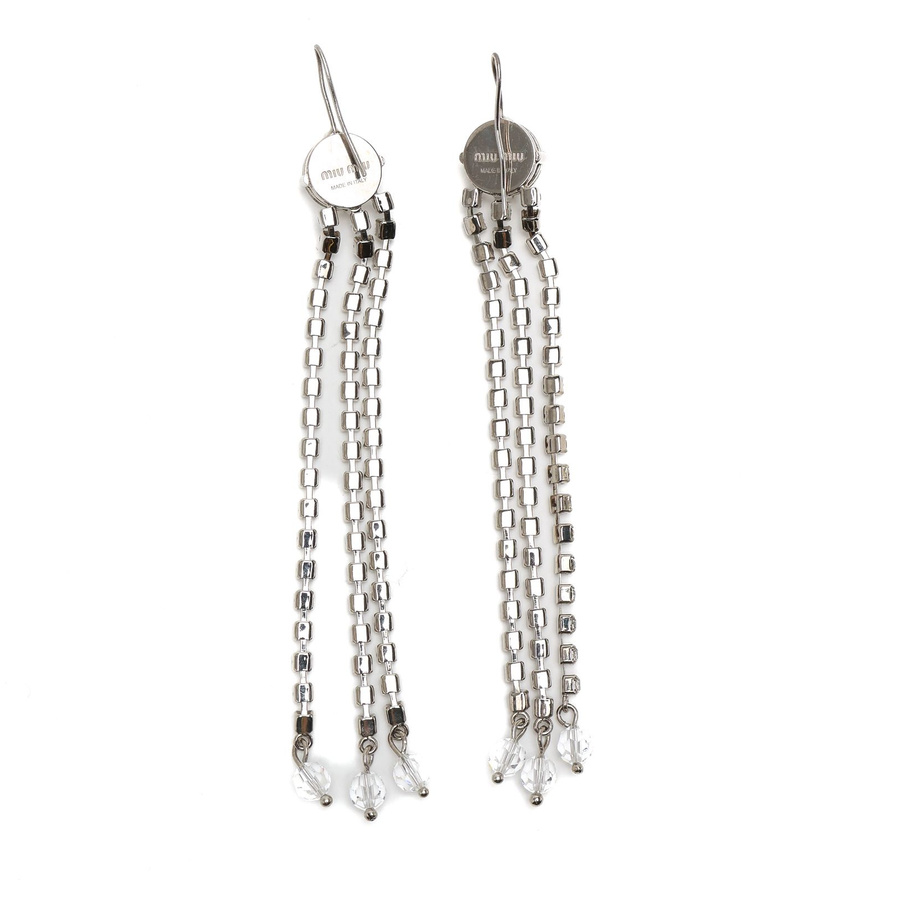 MIU MIU Rhinestone Earrings