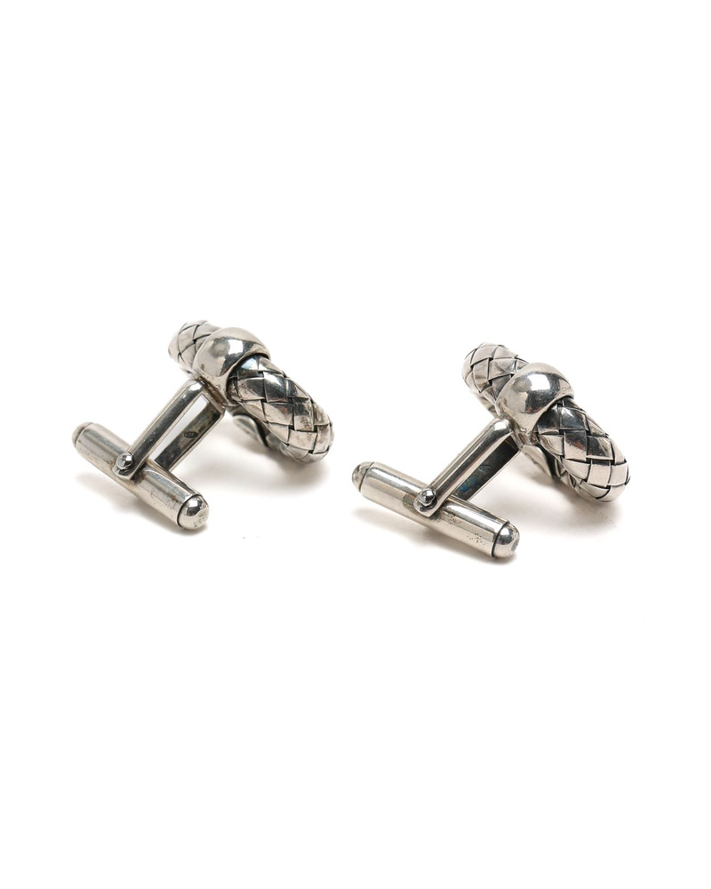 Bottega Veneta Intrecciato Cufflinks