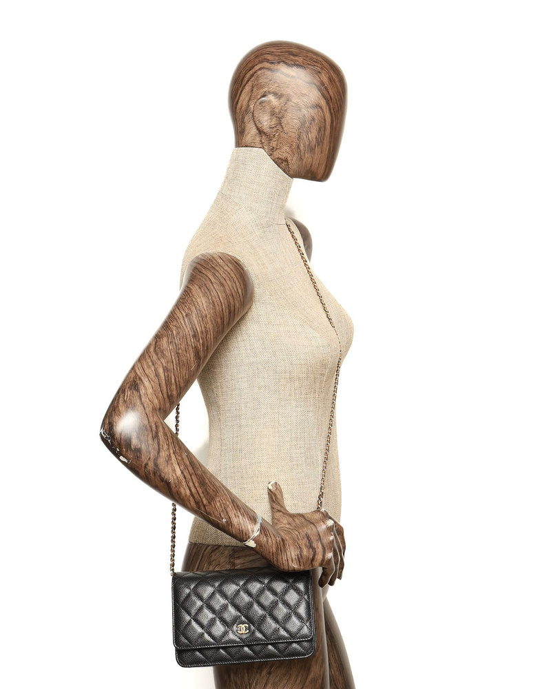 Chanel Classic Caviar Wallet On Chain Bag