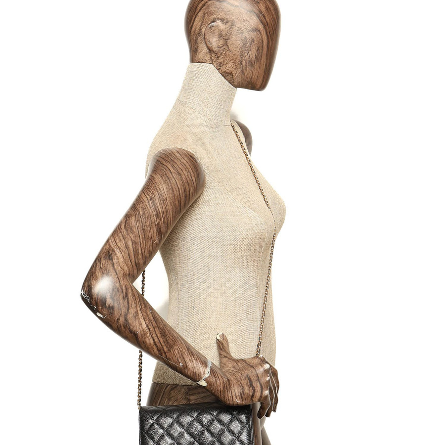 Chanel Classic Caviar Wallet On Chain Bag