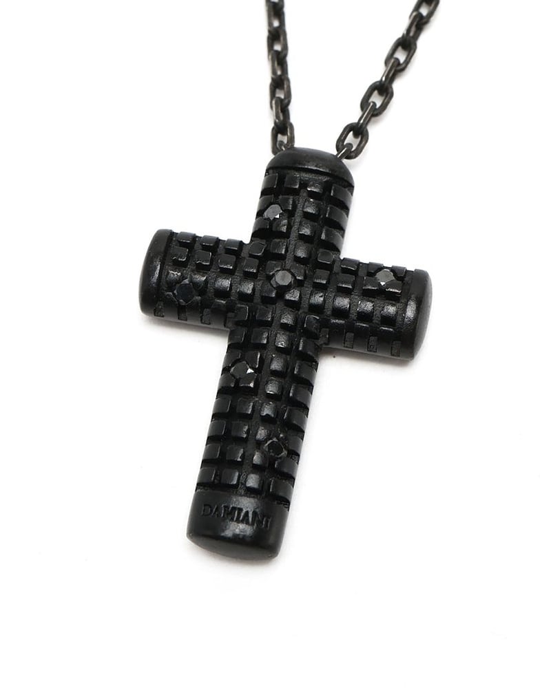 Damiani Silver and Black Diamond Necklace