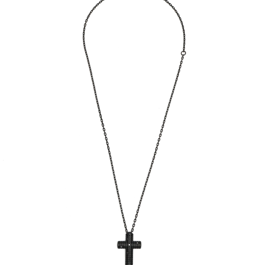 Damiani Silver and Black Diamond Necklace