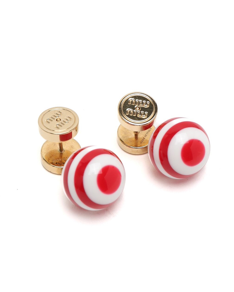 Miu Miu Logo Earrings