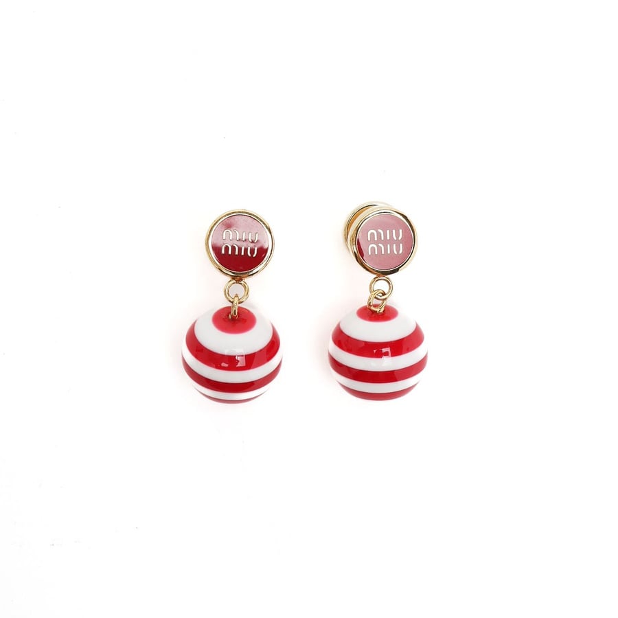 Miu Miu Logo Earrings
