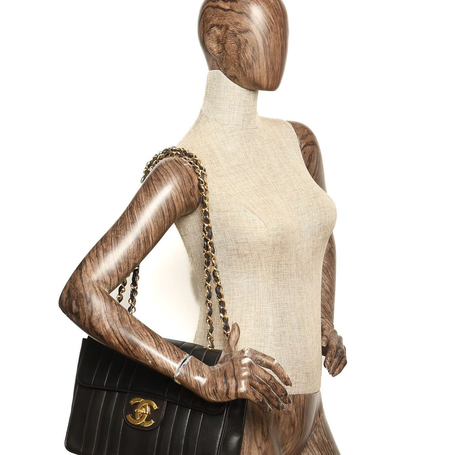 Chanel Jumbo Vertical Single Flap Bag