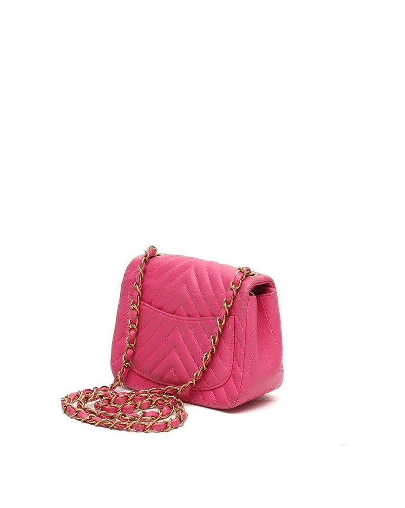 Chanel Chevron Mini Square Flap Bag