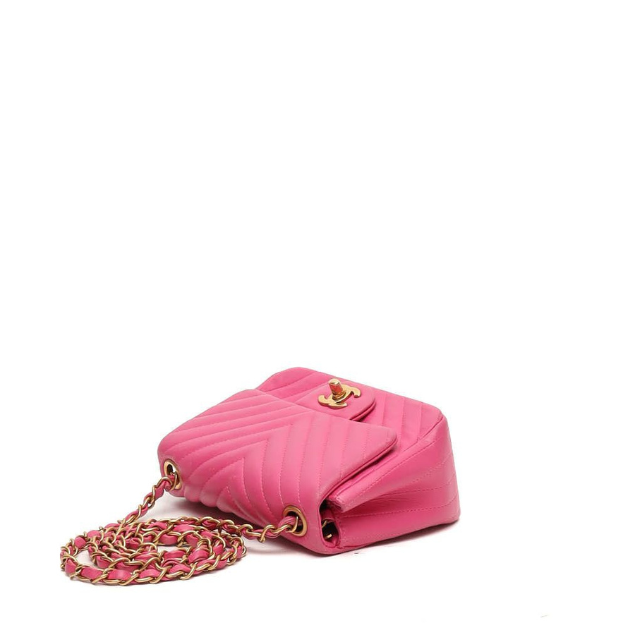 Chanel Chevron Mini Square Flap Bag