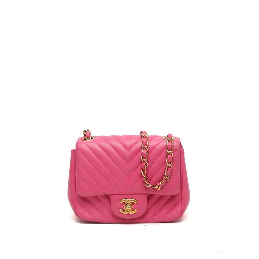 Chanel Chevron Mini Square Flap Bag